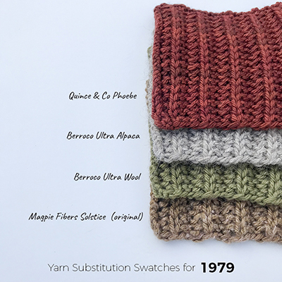 Yarn Options for 1979 (and other gauge tips) – Elizabeth Smith Knits