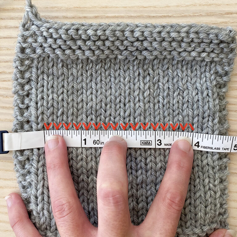 How to measure your gauge swatch – Elizabeth Smith Knits
