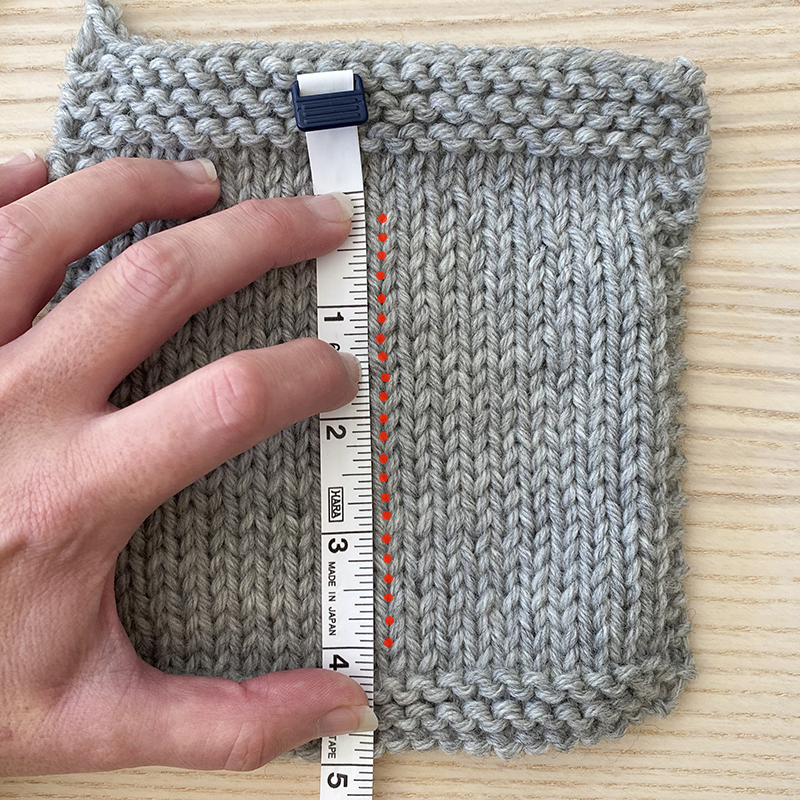 How to measure your gauge swatch – Elizabeth Smith Knits
