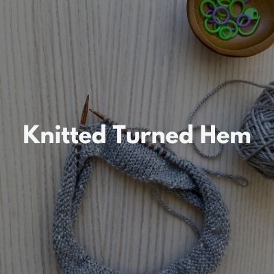 Knitted Turned Hem