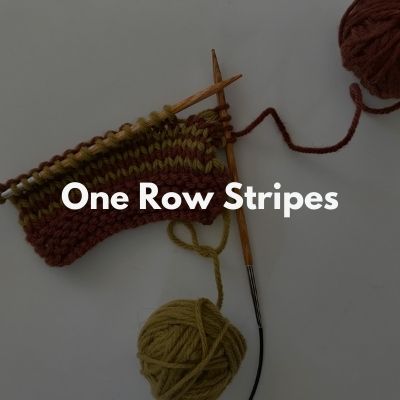 One row stripes