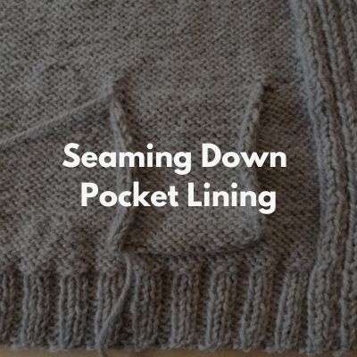 seaming down pocket lining