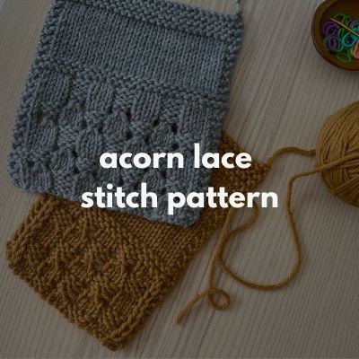 acorn lace stitch pattern