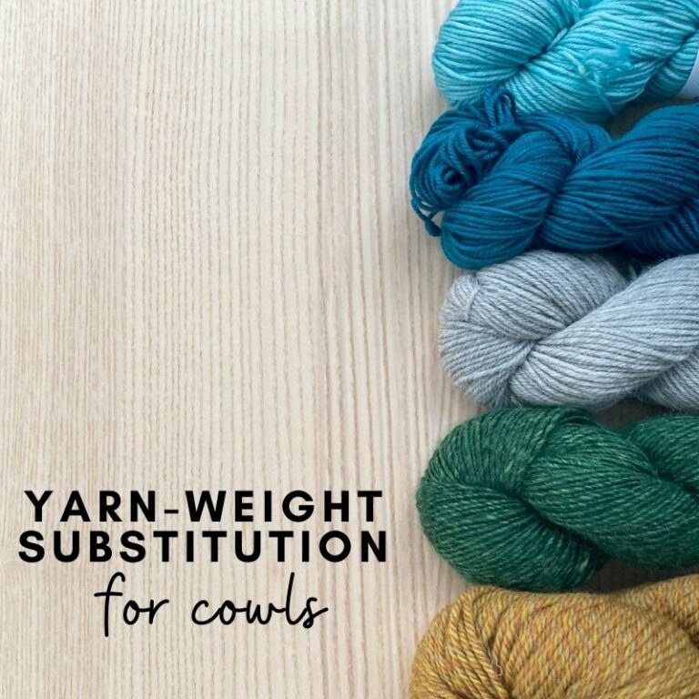 Yarn Weight Substitution for Simple Cowls Elizabeth Smith Knits
