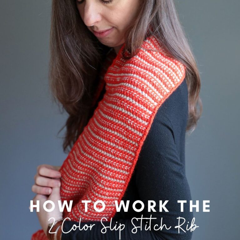 Two-Color Slip Stitch Rib – Elizabeth Smith Knits