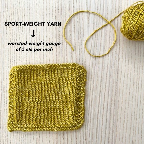 One yarn, three gauges – Elizabeth Smith Knits