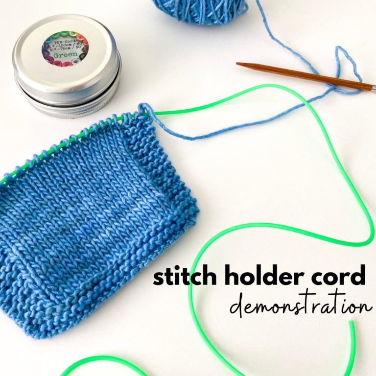 How to use stitch holder cords Elizabeth Smith Knits
