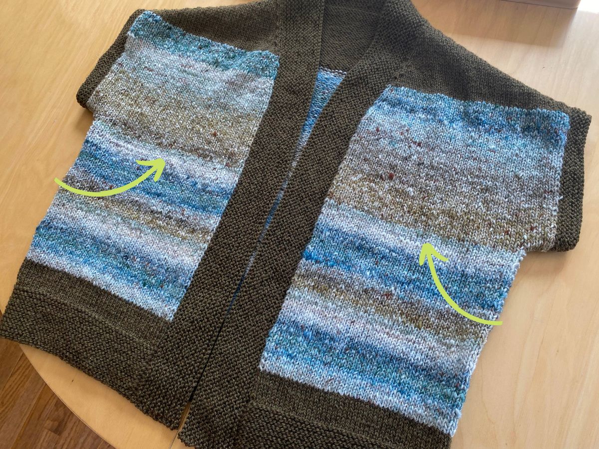 How to make self striping yarn make thicker stripes? : r/knitting