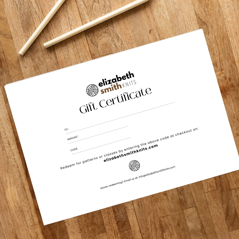 Elizabeth Smith Knits Gift Certificate